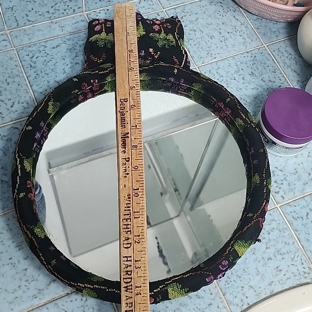 Bedouin embroidered crafted antique mirror